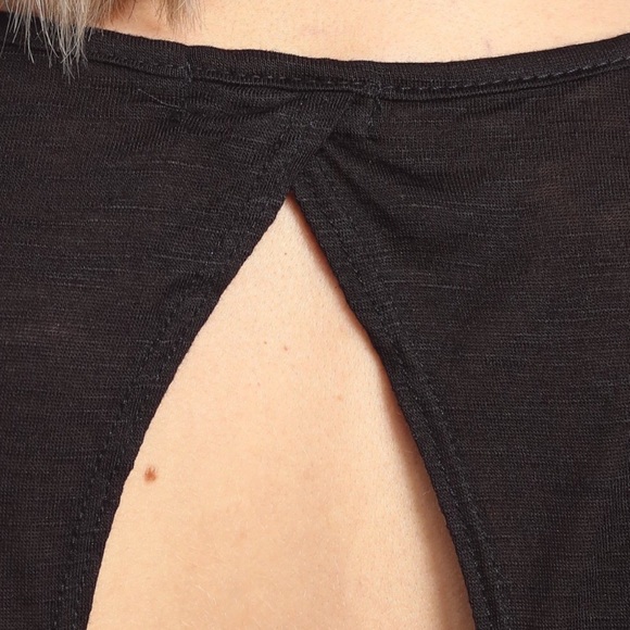 Holographic Hashtag High Low Short Cap Sleeve Top - Picture 3 of 5